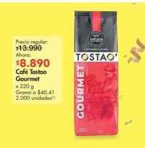 Oferta de Café Tostao Gourmet x 220 g por $8890 en Metro