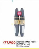 Oferta de Pestañina Max Factor FLE WP x 2 und por $77900 en Metro