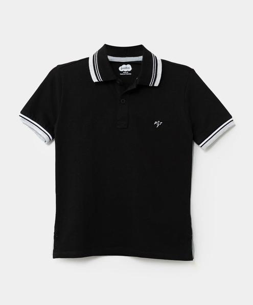 Oferta de Camiseta Tipo Polo Para Niño En Algodón Color Negro por $79990 en Polito