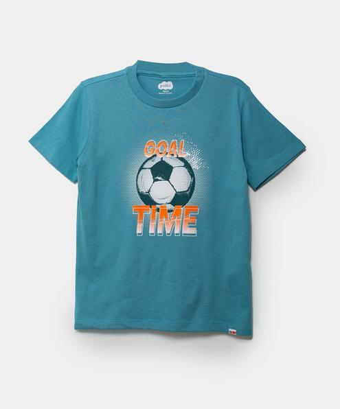 Oferta de Camiseta Para Niño Con Estampado Deportivo En Tela Suave Color Azul por $29994 en Polito