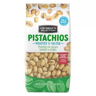 Oferta de Member's Selection Pistachos Tostados y Salados 907 g / 32 oz por $55900 en PriceSmart