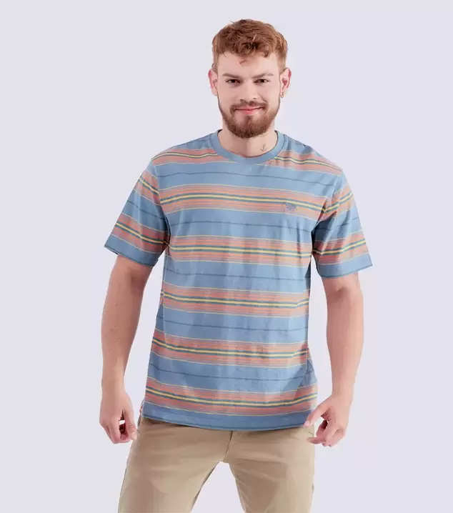 Oferta de Camiseta  Superdry Vintage Textured Stripe Tee por $160950 en Stirpe