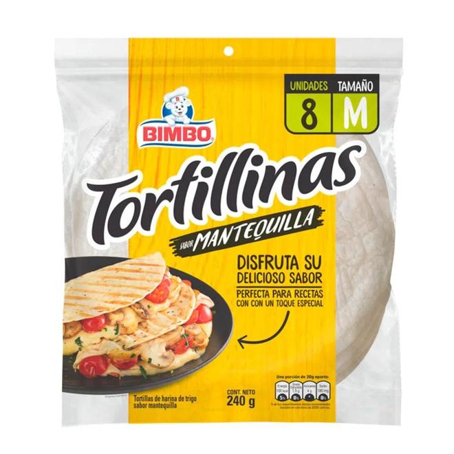 Oferta de Tortillas Bimbo Mantequilla 240 G por $7140 en Superdroguería Olímpica