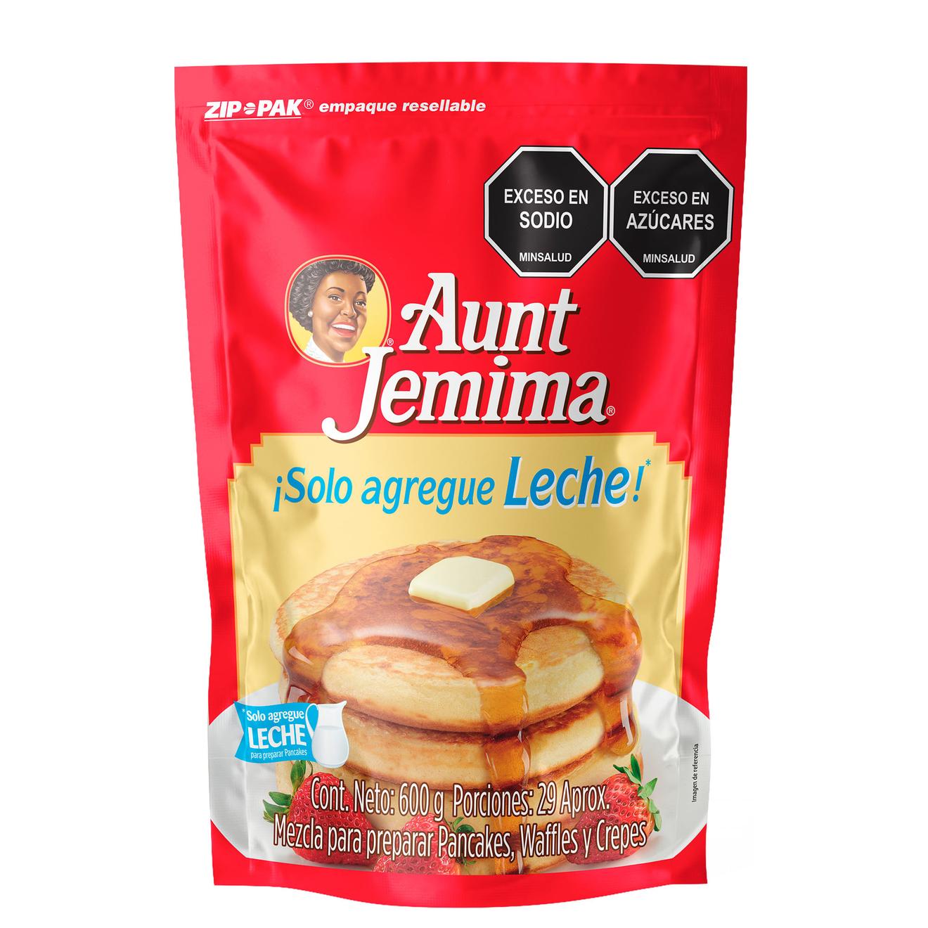 Oferta de Pancake Aunt Jemima Solo Leche DP Zipper 24 x 600g por $10392 en Superdroguería Olímpica