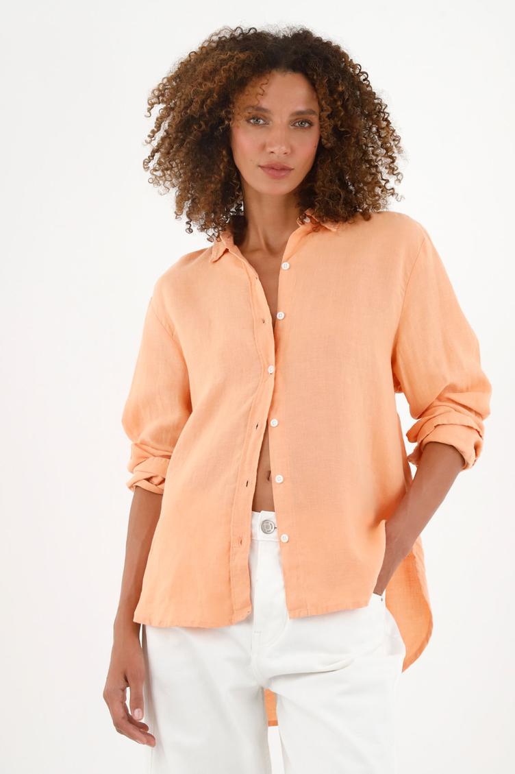 Oferta de Camisa en lino naranja para mujer por $170910 en Tennis