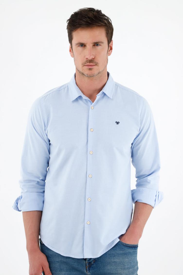 Oferta de Camisa azul manga larga para hombre por $77940 en Tennis