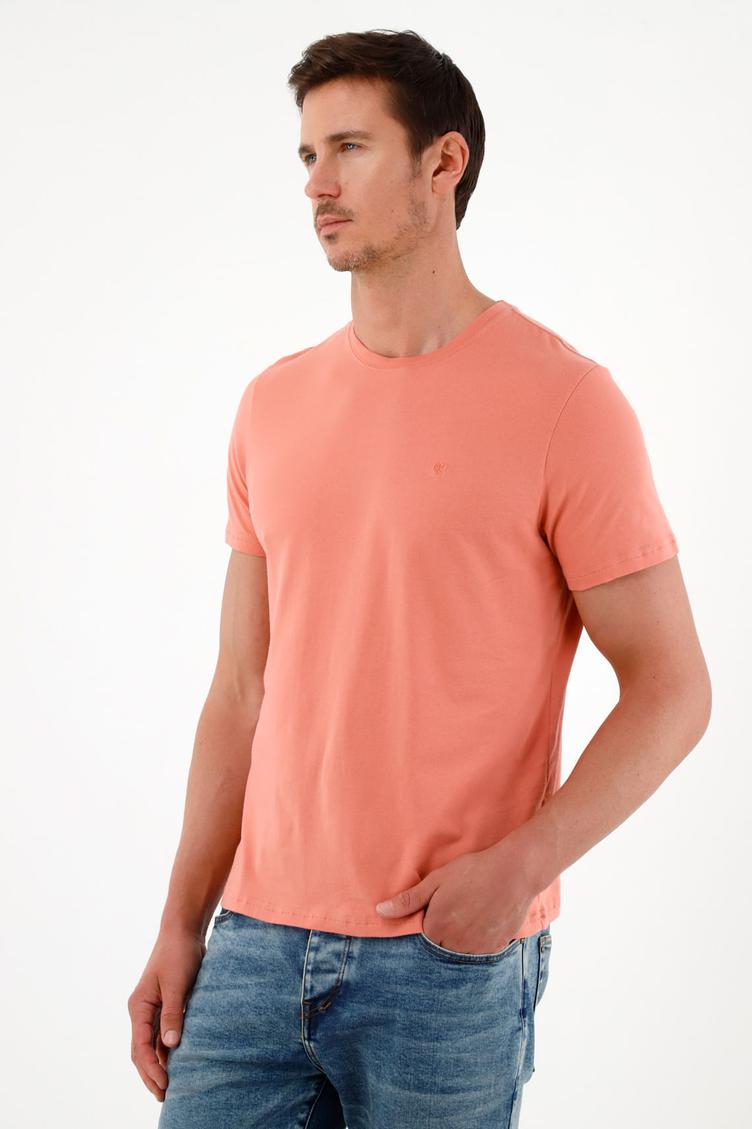Oferta de Camiseta rosada manga corta para hombre por $41930 en Tennis