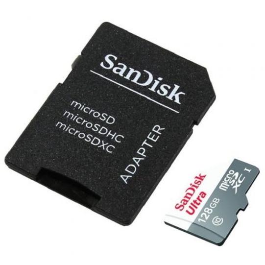 Oferta de Memoria Micro SD SANDISK 128GB + Adaptador Clase 10 por $69900 en Alkosto
