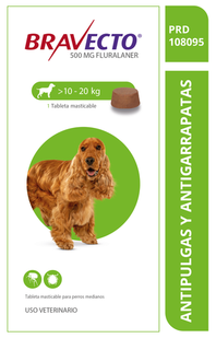 Oferta de Bravecto perro 500 mg (10 a 20 kg) por $75920 en Tierragro