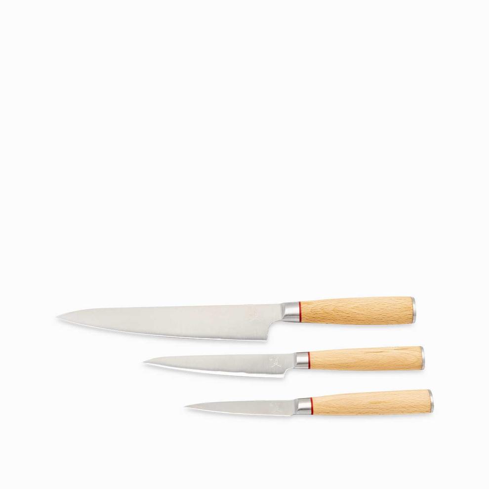 Oferta de Setx3 cuchillos shun en madera por $119950 en Ambiente Gourmet