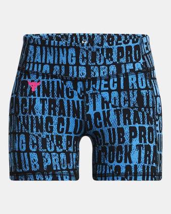 Oferta de Girls' Project Rock Middy Printed Shorts por $40 en Under Armour