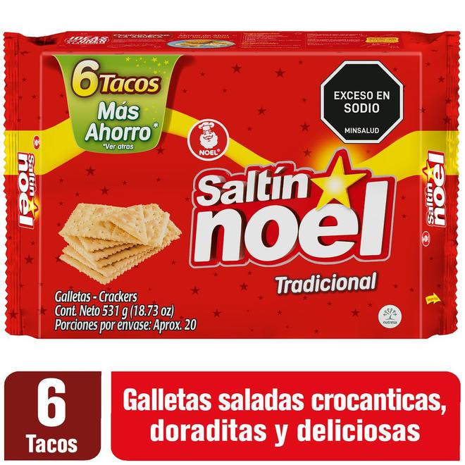 Oferta de Galletas SALTIN NOEL Tradicional x6 tacos (531 gr) por $8800 en Carulla