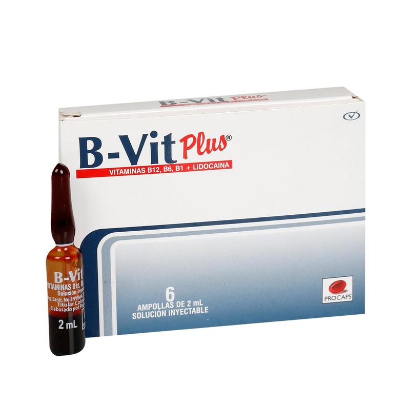 Oferta de B-Vit Plus solución inyectable x 6 ampollas por $87700 en Farmaclub