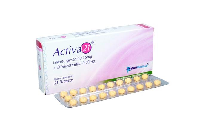 Oferta de Activa 21 (0.03+0.15) mg Caja X 21 Tabletas Recubiertas por $7650 en Farmaclub