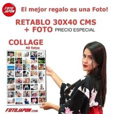 Oferta de RETABLO 30X40 CM ENTAMBORADO + FOTO COLLAGE por $67000 en Foto Japón