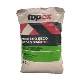 Oferta de Mortero Topex Seco Pega Y Pañete 75kg/Cm2 40kg por $16900 en Homecenter