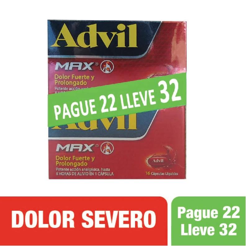 Oferta de Of-Advil Max 400 mg Cbl Pg:22 Llv:32 Pfz por $38800 en Droguerías Colsubsidio