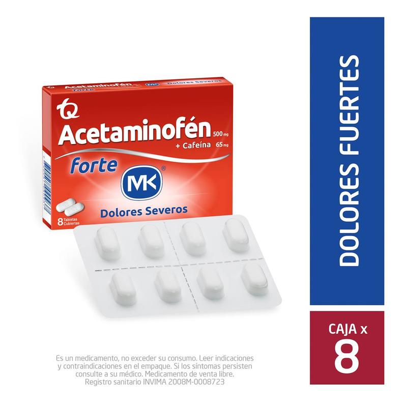Oferta de Acetaminofen Forte 500 Mg/65 Mg Tableta Recubierta por $11450 en Droguerías Colsubsidio