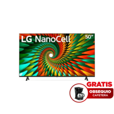 Oferta de Televisor LG 50" (127cm) NanoCell UHD 4K Smart Tv Negro 50NANO77SRA.AWC por $1899000 en Electrojaponesa
