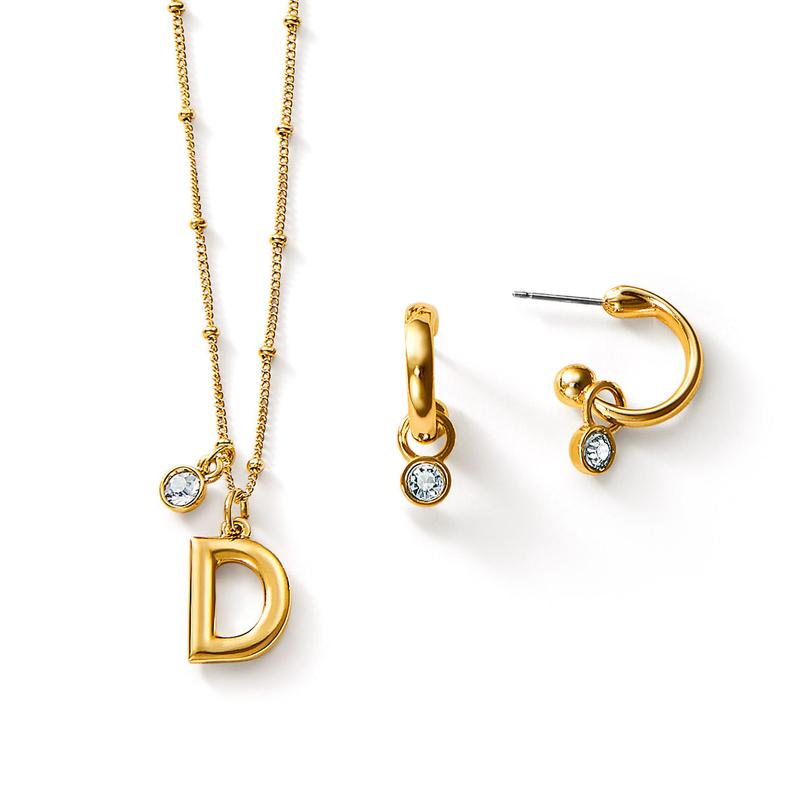 Oferta de Set Collar + Aretes Diamond Initial D por $123000 en Ésika