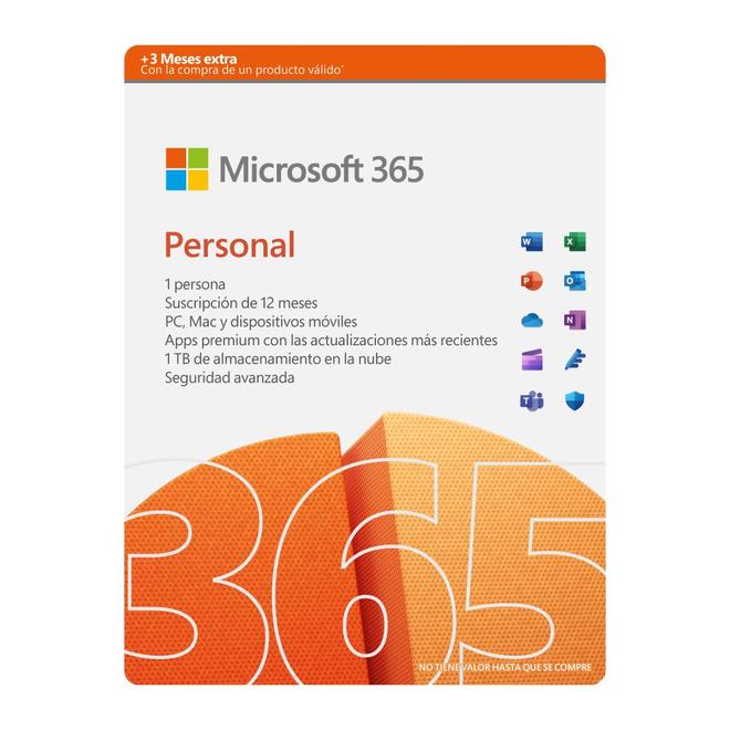 Oferta de Microsoft 365 Personal 15M 196742049381 por $319900 en Éxito