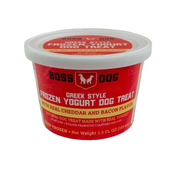 Oferta de Boss Dog Frozen Yogurt Bacon & Cheddar- Dog & Cat Treat por $4,49 en Kanu