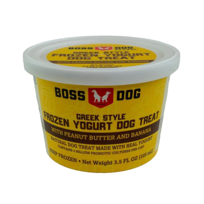 Oferta de Boss Dog Frozen Yogurt- Peanut Butter & Banana Dog & Cat Treat por $4,49 en Kanu