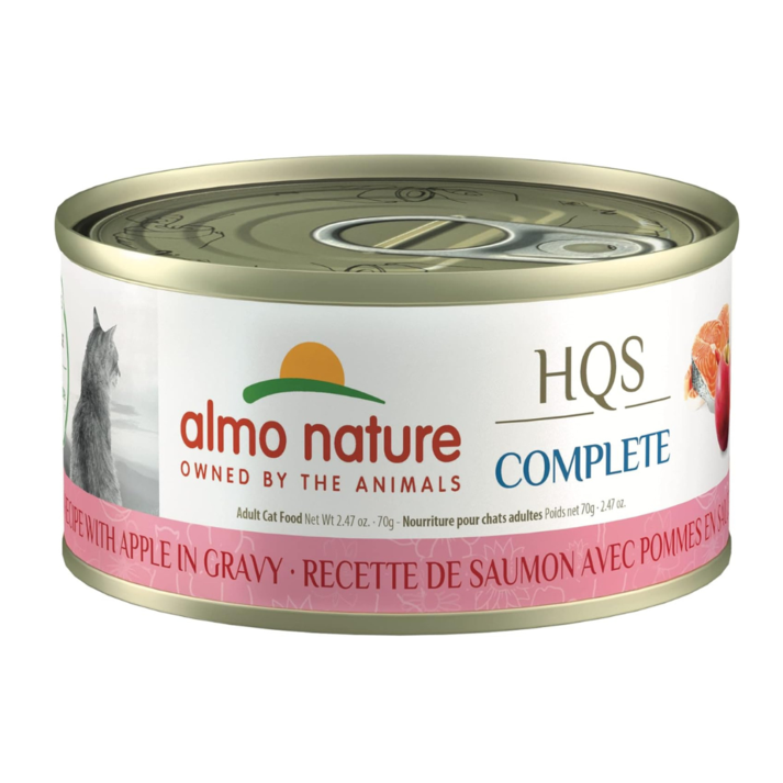 Oferta de Almo Nature HQS Complete Salmon & Apples in Gravy Cat Wet Food por $2,49 en Kanu