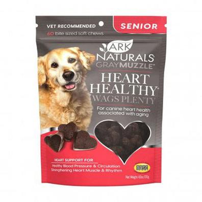 Oferta de Ark Naturals Gray Muzzle Heart Health Senior Soft Chew Cat & Dog Treat por $14,99 en Kanu