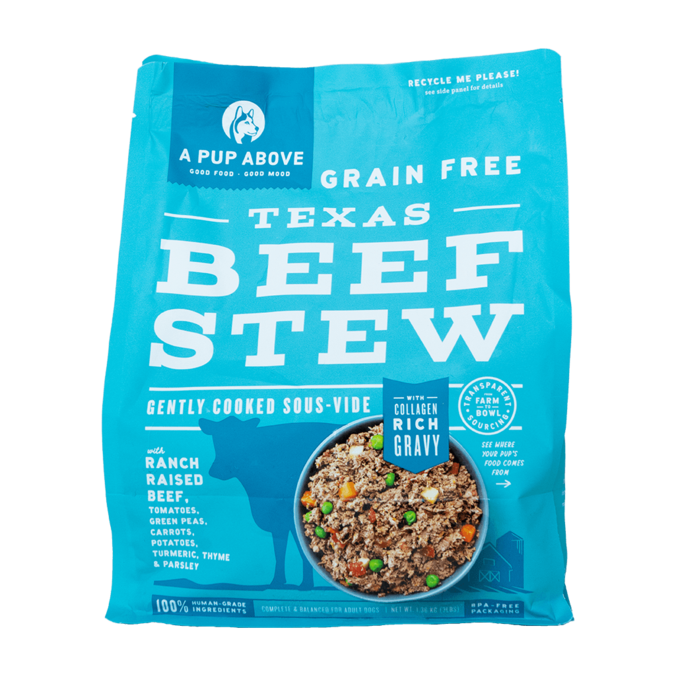 Oferta de A Pup Above Texas Beef Stew Human Grade Frozen Dog Food por $35,95 en Kanu