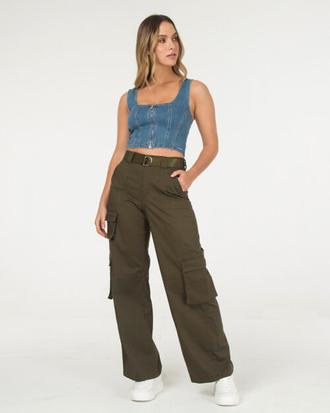 Oferta de Crop Top Denim Abba por $41300 en Kenzo Jeans