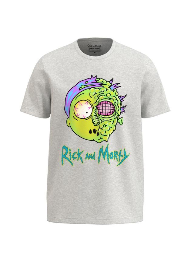 Oferta de Camiseta unicolor con diseño de Morty y cuello redondo por $29900 en Koaj