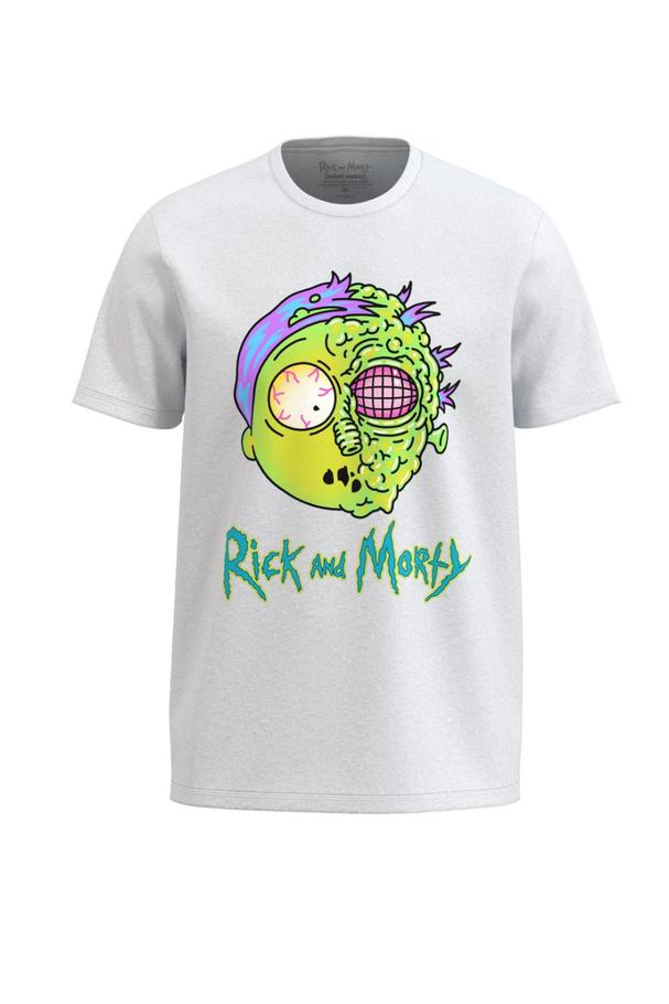 Oferta de Camiseta unicolor con diseño de Morty y cuello redondo por $29900 en Koaj