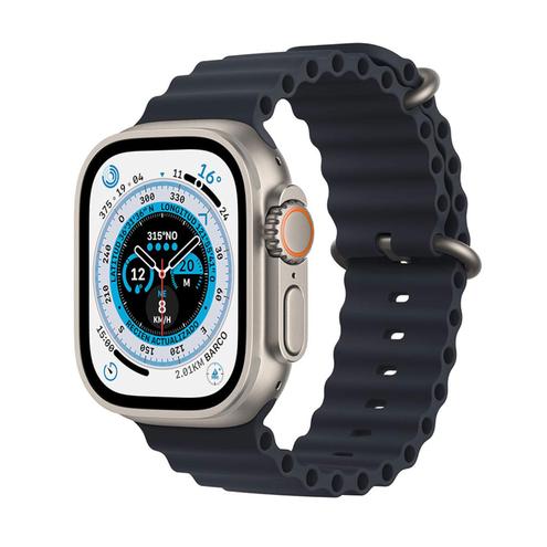 Oferta de Apple Watch Ultra GPS + Cellular de 49 mm Caja de Titanio, Correa Ocean Azul Medianoche por $3759000 en Ktronix