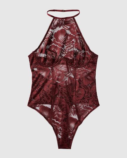 Oferta de Unlined Lace Halter Bodysuit por $17,55 en La Senza