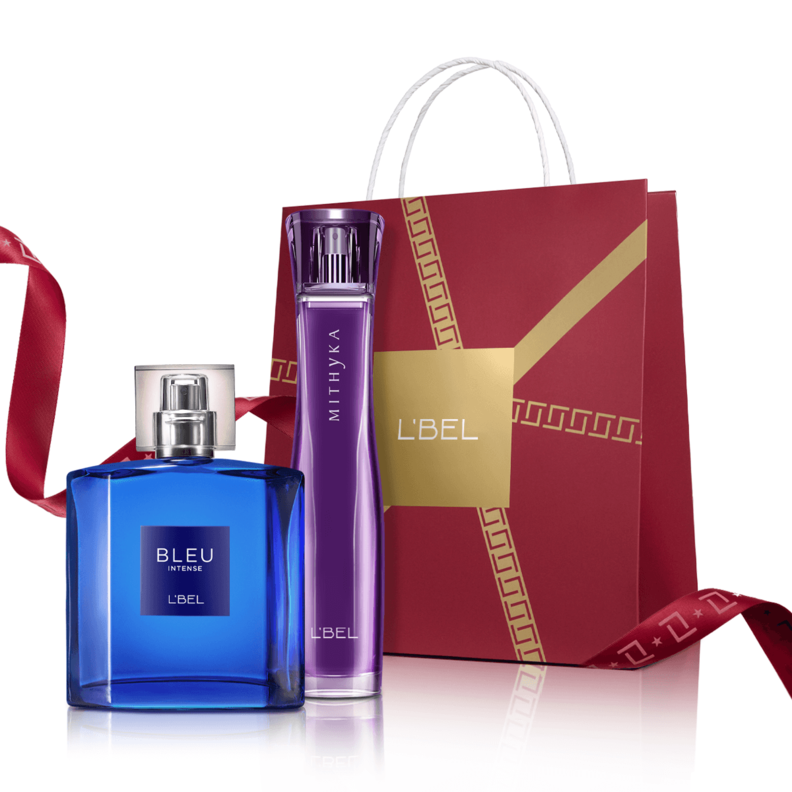 Oferta de Set de perfume para mujer Mithyka + perfume de hombre Bleu Intense por $215600 en L'bel