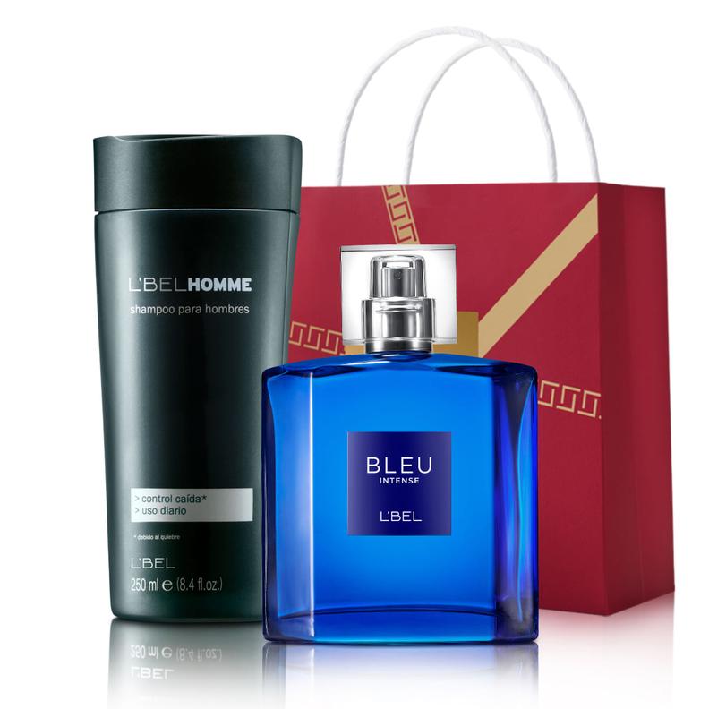 Oferta de Set perfume para hombre Bleu intense 100 ml + Shampoo Homme por $83328 en L'bel