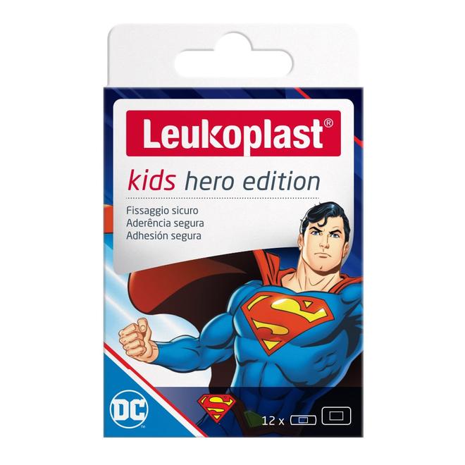 Oferta de Curas Leukoplast Kids Hero Super Man X 12und por $13200 en Locatel