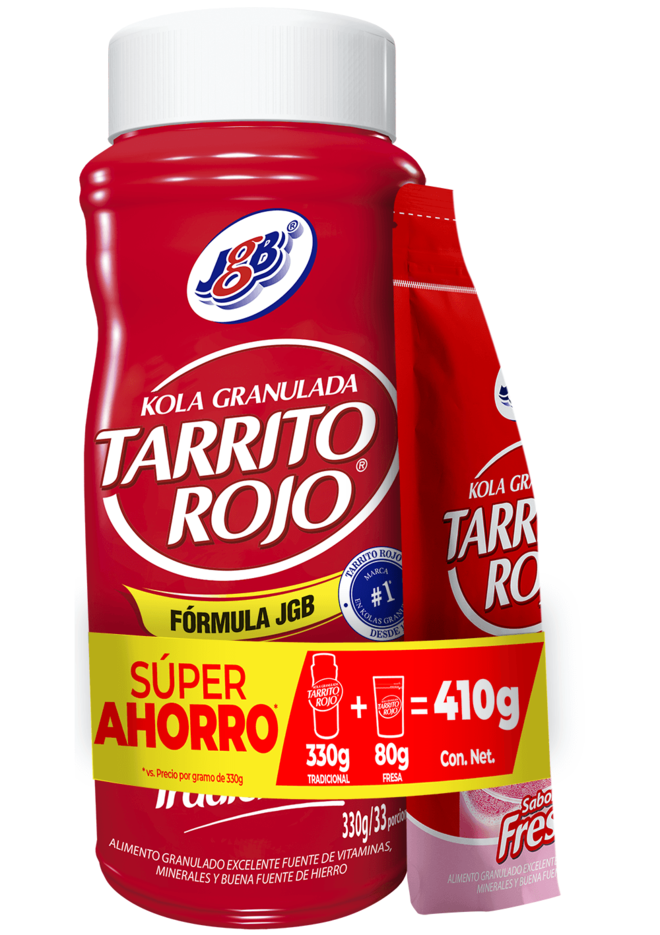Oferta de Oferta Tarrito Rojo Jgb Tradicional X 330G +Fresa X 80G por $27500 en Locatel