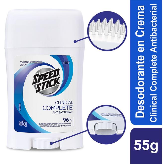 Oferta de Desodorante Antitranspirante Hombre Speed Stick Clínical Complete Cream Barra X 55g por $16800 en Locatel