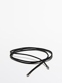 Oferta de Cinturón piel cuerda detalle nudo por $359000 en Massimo Dutti