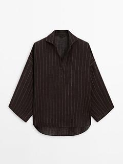 Oferta de Camisa rayas 100% lino por $499000 en Massimo Dutti
