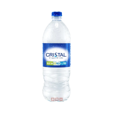Oferta de Agua cristal sin gas 5 por $1950 en Más x Menos
