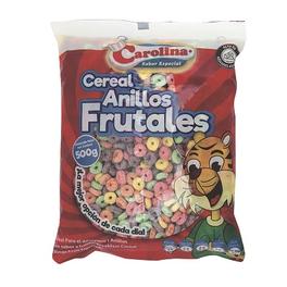 Oferta de Cereal Carolina Anillos Frutales x 500 g por $9350 en MegaTiendas