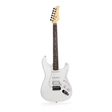 Oferta de Guitarra eléctrica Femmto Stratocaster EG001 de aliso 2020 blanca brillante con diapasón de mdf por $5750002000000 en Mercado Libre