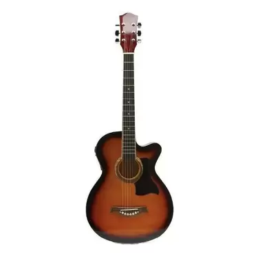 Oferta de Guitarra Electroacústica Femmto Criolla AG003 para diestros naranja arce brillante con ecualizador activo por $249999600000 en Mercado Libre