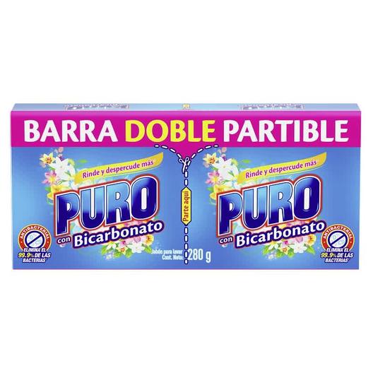 Oferta de Jabon Puro Con Bicarbonato Barra Doble Partible por $2350 en MercaMío