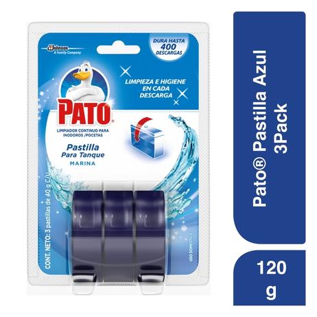 Oferta de Pato Limpiador Tanque Pastilla Marina 3pack 120 gr por $16890 en Merqueo