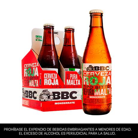 Oferta de Cerveza BBC Monserrate Botella Roja x4 por $18290 en Merqueo