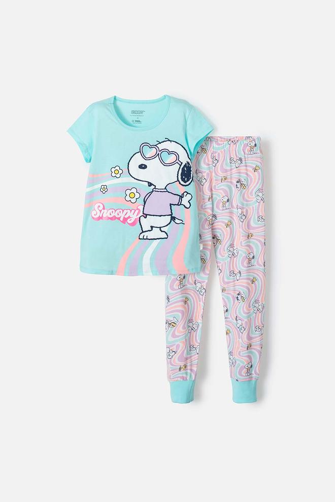 Oferta de Pijama de Snoopy, pantalón largo multicolor para niña por $109990 en MIC